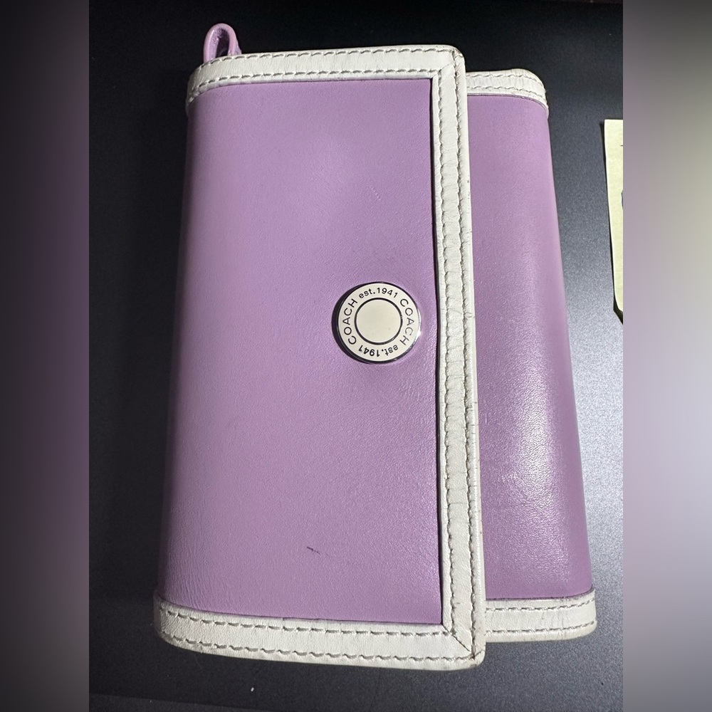 Lavender coach wallet